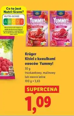 Lidl Krüger Kisiel z kawałkami owoców Yummy! oferta