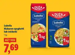 Lidl Lubella Makaron spaghetti lub świderki oferta