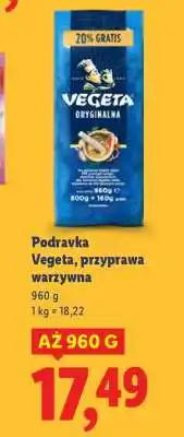 Lidl Podravka Vegeta, przyprawa warzywna oferta