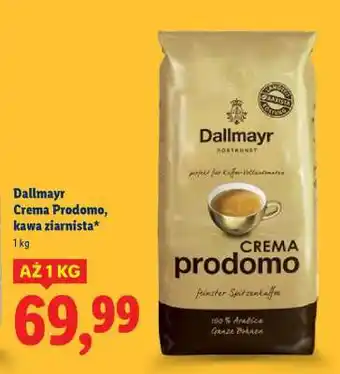 Lidl Dallmayr Crema Prodomo, kawa ziarnista oferta