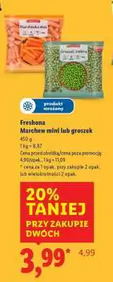 Lidl Freshona Marchew mini lub groszek oferta
