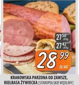 Społem Szczecin Krakowska parzona od zawsze, kiełbasa żywiecka staropolskie wędliny oferta