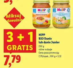 Lidl HiPP BIO Danie lub danie Junior oferta