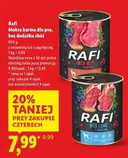 Lidl Rafi mokra karma dla psa oferta