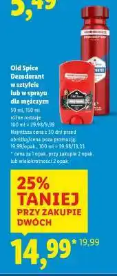 Lidl Old Spice Dezodorant w sztyfcie lub w sprayu dla mężczyzn oferta