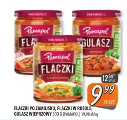 Społem Szczecin Flaczki po zamojsku, flaczki w rosole, gulasz wieprzowy pamapol oferta