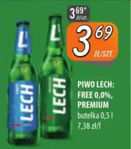 Społem Szczecin Piwo lech: free 0,0%, premium oferta