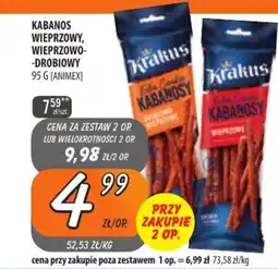 Społem Szczecin Kabanos wieprzowy, wieprzowo-drobiowy animex oferta