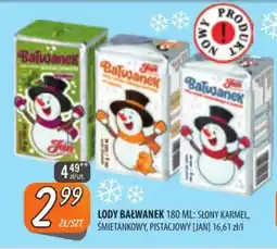 Społem Szczecin Lody bałwanek jan oferta