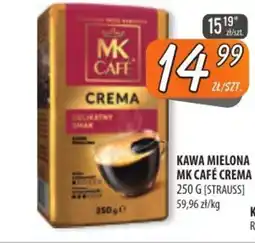 Społem Szczecin Kawa mielona mk café crema strauss oferta