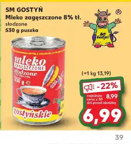 Kaufland Mleko zagęszczone Gostyńskie oferta