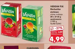 Kaufland Herbatka ziołowa VERDIN FIX oferta