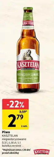 Intermarche Piwo Kasztelan Niepasteryzowane oferta