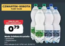 Netto Woda gazowana Krystalia oferta
