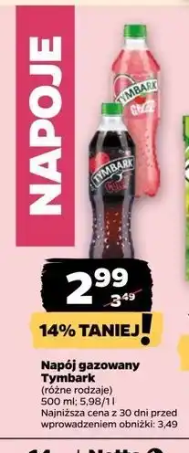 Netto Napój jabłko-arbuz Tymbark Gazzzowana oferta