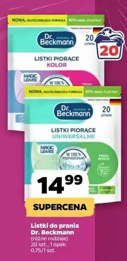 Netto Listki piorące magic leaves uniwersalne Dr. Beckmann oferta