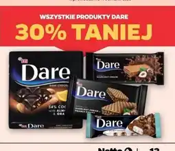 Netto Wafel z kremem orzechowym i kawałkami orzechów ziemnych Eti Dare oferta