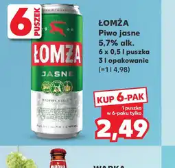 Kaufland Lomża Piwo Jasne oferta