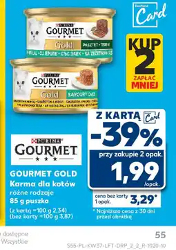 Kaufland Karma dla kotów Gourmet Gold oferta