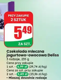 Dino Czekolada mleczna jogurtowo-owocowa Megaaa Deliss oferta