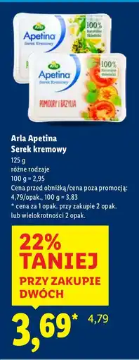 Lidl Serek kremowy Arla Apetina oferta