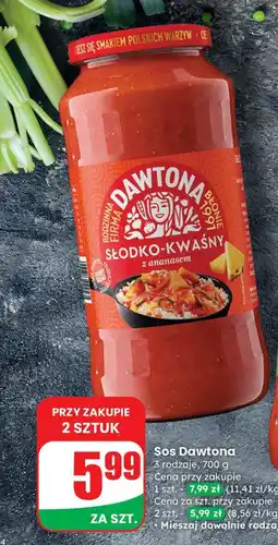 Dino Sos Dawtona słodko-kwaśny z ananasem oferta