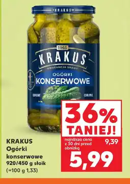 Kaufland Ogórki konserwowe Krakus oferta