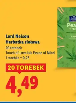 Lidl Herbata ziołowa Peace of Mind Lord Nelson oferta