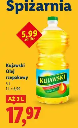 Lidl Olej rzepakowy 3 l Kujawski oferta