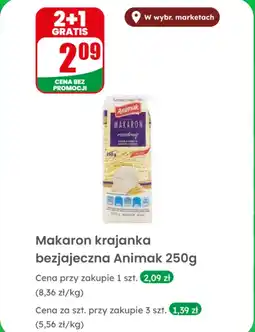 Dino Makaron krajanka bezjajeczna: 2+1 gratis Animak oferta
