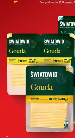 Biedronka Ser Światowid Gouda plastry oferta
