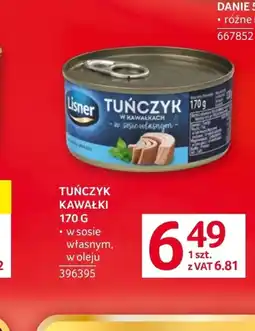 Selgros Tuńczyk Lisner oferta