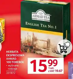 Selgros Herbata Ahmad tea oferta