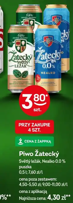 Żabka Piwo Zatecky oferta