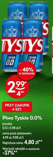 Żabka Piwo Tyskie oferta