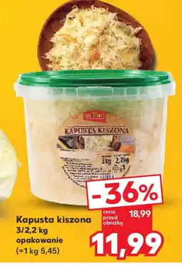 Kaufland Kapusta kiszona oferta