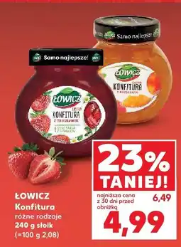 Kaufland Konfitura Łowicz, różne rodzaje oferta