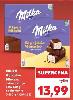 Kaufland Milka Alpejskie Mleczko, różne rodzaje oferta