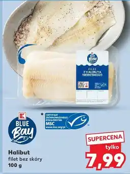 Kaufland Halibut filet bez skóry Blue Bay oferta