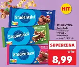 Kaufland Czekolada Studentská, różne rodzaje oferta