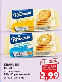 Kaufland Ciastka Krakuski, różne rodzaje oferta