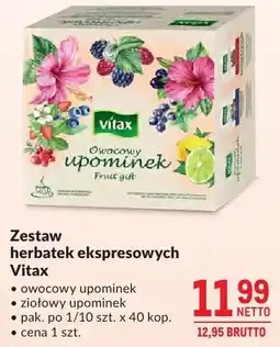Makro Zestaw herbatek ekspresowych Vitax owocowy/ziołowy upominek oferta