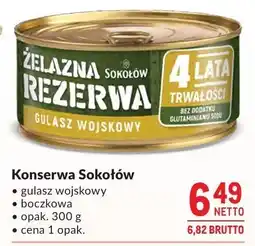 Makro Konserwa Sokołów gulasz wojskowy/boczek oferta