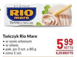 Makro Tuńczyk Rio Mare w sosie własnym/w oliwie oferta