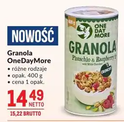 Makro Granola OneDayMore różne rodzaje oferta