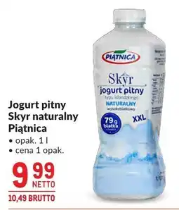 Makro Jogurt pitny Skyr naturalny Piątnica oferta