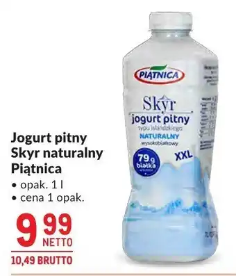 Makro Jogurt pitny Skyr naturalny Piątnica oferta