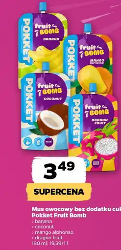 Netto Mus owocowy bez dodatku cukru Pokket Fruit Bomb oferta