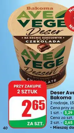 Dino Deser Ave Vege na kremie kokosowym: czekolada Bakoma oferta