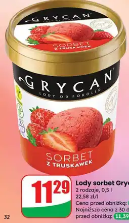 Dino Lody sorbet z truskawek Grycan oferta